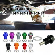 Magnetic Engine Oil Pan Sump Drain Plug Nut Bolt M12 M14 M16 M18 M20 M24