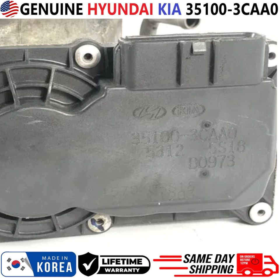 Cuerpo de acelerador GENUINO Hyundai para Hyundai y Kia 2012-2019 3,3 L V6, 35100-3CAA0 Foto 4 de 4