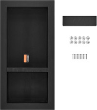Shower Niche Ready for Tile 16" X 32", Double Shelf Organizer, Square Corners Wa