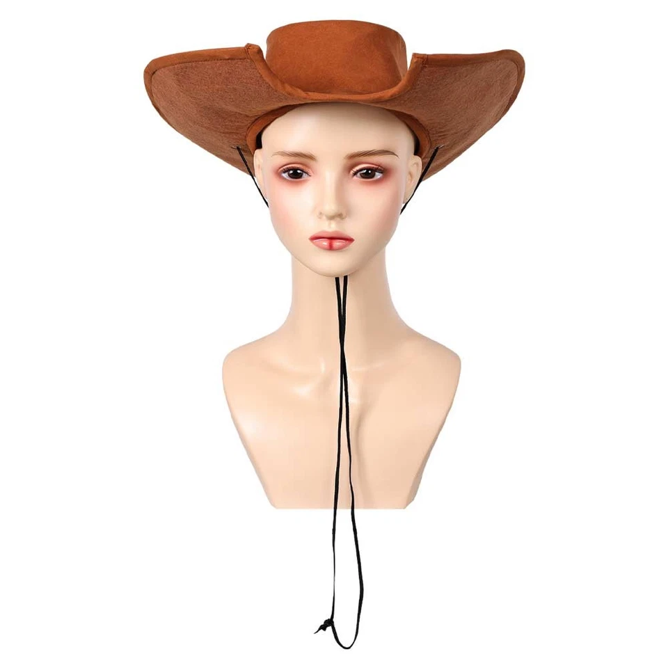 Game FF XVI Tifa Lockhart Western Cowboy Brown Hat Cosplay Accessories Props Cap - Image 2 of 4