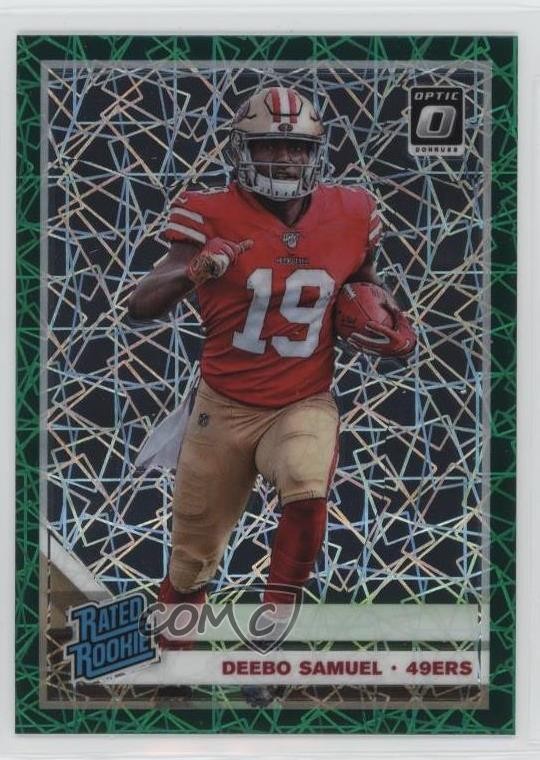 2019 Panini Donruss Optic Rated Rookie Green Velocity Prizm Deebo Samuel #167 RC
