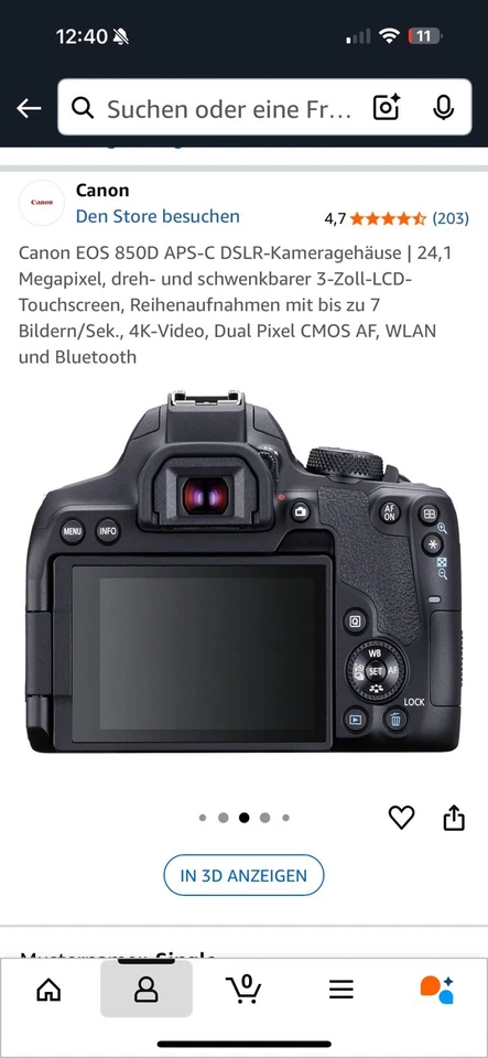 Canon EOS 850D, Foto 2 von 5