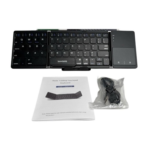 Foldable Wireless Keyboard with Touchpad - Picture 2 of 8