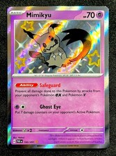 Pokémon Mimikyu 160/091 Baby Shiny PAF Paldean Fates NM Pack Fresh on eBay