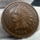1908 Indian Head Cent Penny FULL LIBERTY higher grade!
