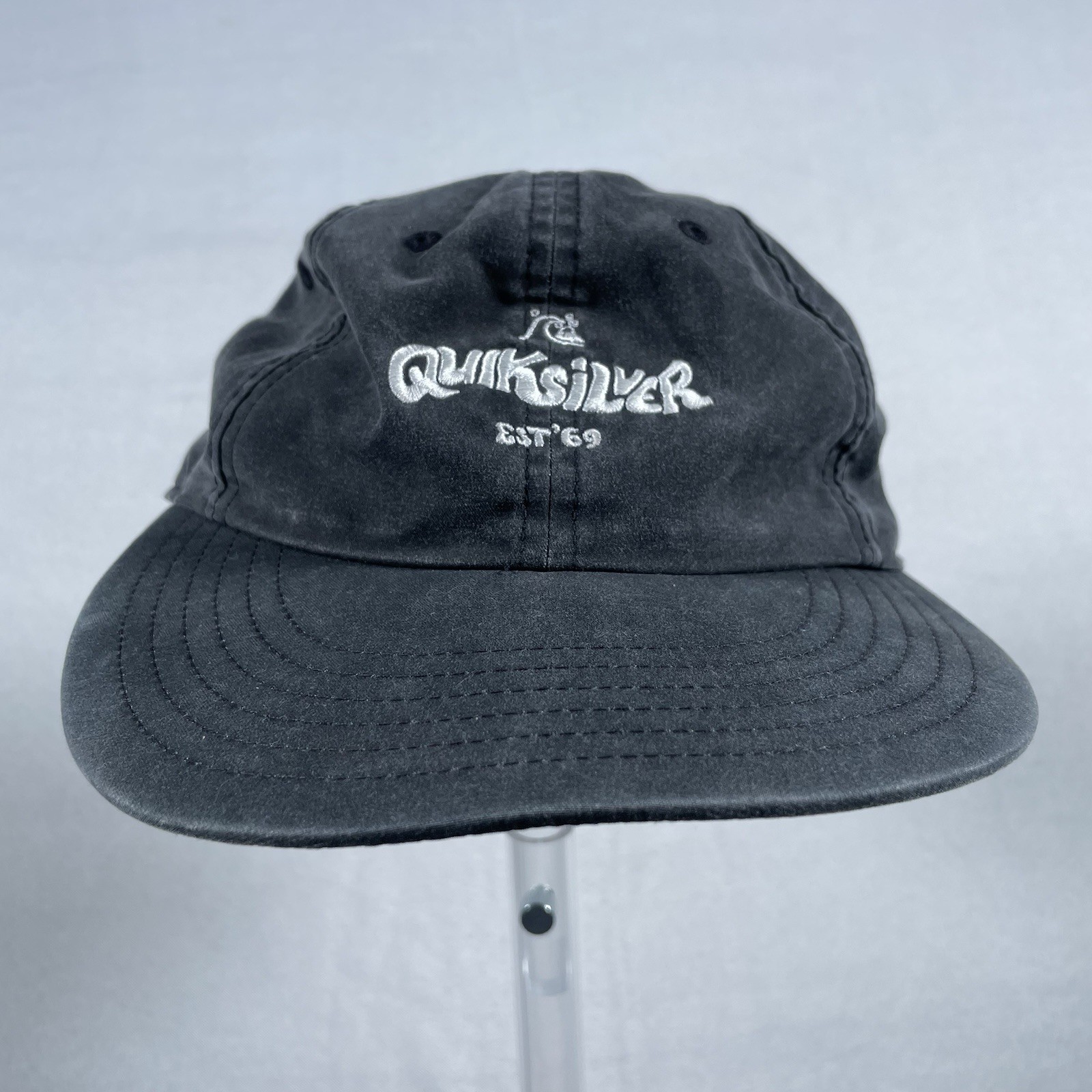 Quiksilver Cotton Hat Snap Back Gray - image 1