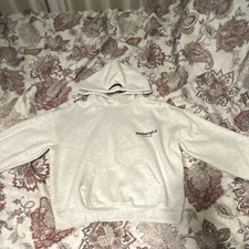 Essentials Fear of God Gray Fleece Cotton Log...