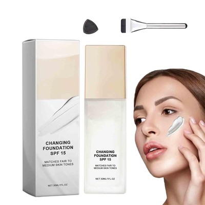 Meroda Color Changing Foundation, Skye Color Changing Magic Foundation, All Day 