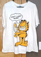 VINTAGE 1994 GARFIELD PAWS "DON'T I JUST GLOW" T-SHIRT NEW ADDITION ADULT MED/LG