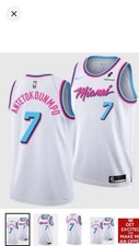 Men's Nike Giannis Antetokounmpo Miami Heat Swingman Jersey Size Small