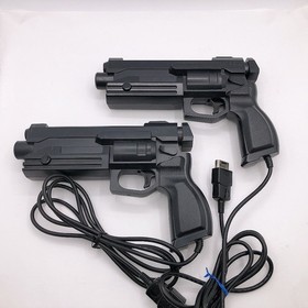 Sega Saturn Gun Controller Virtua Cop HSS-0122 Lot of 2 Game CRT TV Only Tested