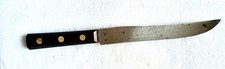 Vintage No Name 8" Slicer Carver Kitchen Knife Steel , Wooden Handle