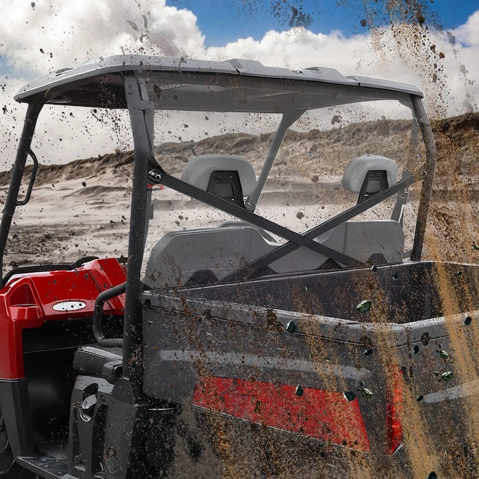 For Polaris Ranger 800 /Ranger XP 800 2010-2014 Clear Back Window with 2 Vented - Image 4 of 4