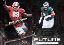 Jalen Carter Eagles Football Card Lot x2 Select Future Unstoppable Draft Picks