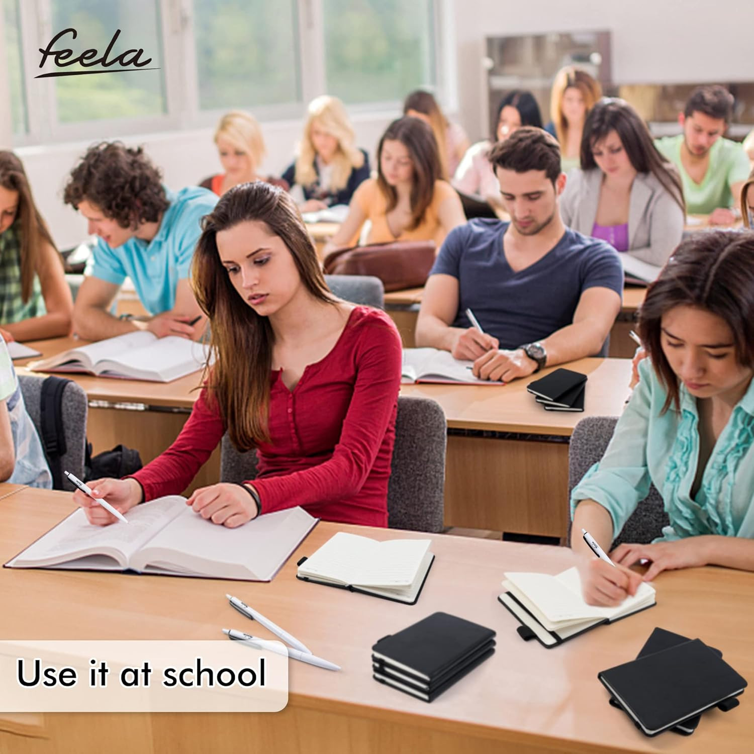 15 Pack Pocket Small Notebooks Bulk, Mini Cute Notepads Hardcover College Ruled 