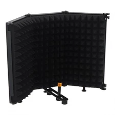 Microphone Isolation Shield 3-Panel Wind Screen Foldable 3/8" & 5/8" Threaded US