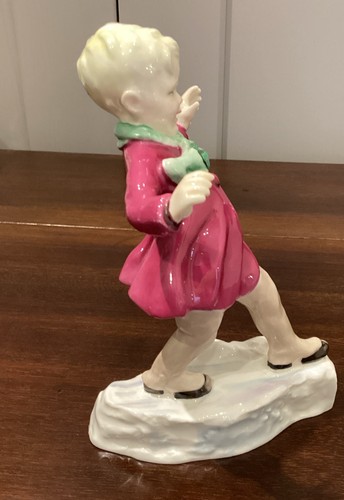 Royal Worcester Figurine “January” 3452. F G Dougherty - Picture 5 of 13
