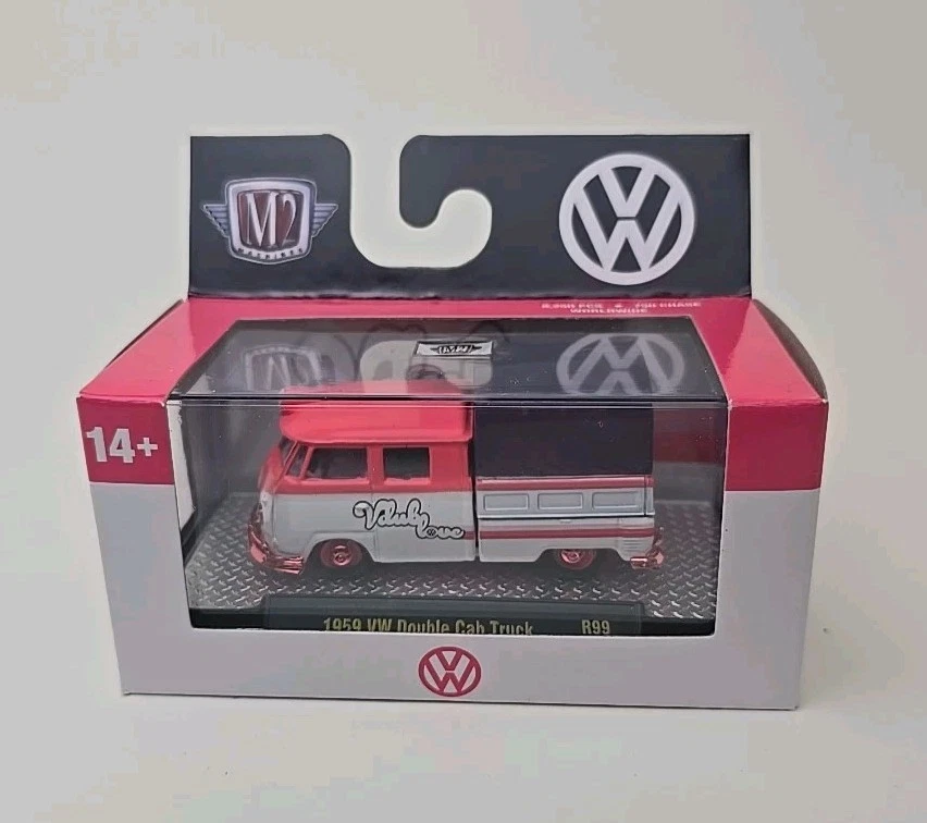 ☮️Camión VW 1959 cabina doble VW Love💰CHASE💰 ruedas metal rosa - solo 1 de 750 - M2 Foto 2 de 4