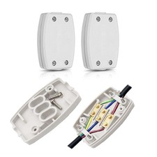 2Pcs 3 Terminal Electrical Cable Junction Box 13Amp 250v Flex Connector White  8.99 per metre