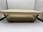 Vintage Anchor Hocking Ovenware 1.5 Qt Amber Loaf Dish #1041 w/ Lid Retro Kitche