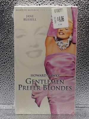 Gentlemen Prefer Blondes Comedy Musical Watermark Sticker VHS New Factory Sealed