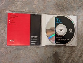 Ys Book I & II (TurboGrafx-CD, 1990) - case + disc + manual NO MAP