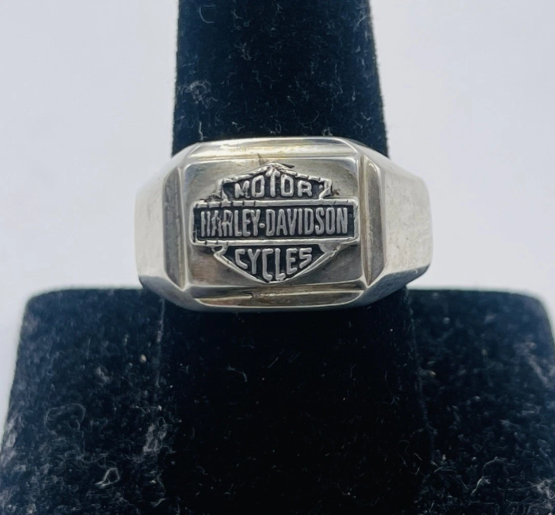 Harley-Davidson Rings without Stone Sterling Silver Fine Rings for
