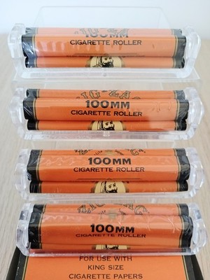 4x Zig Zag 100mm Rolling Machine King Size for Rolling Papers Orange - BRAND NEW