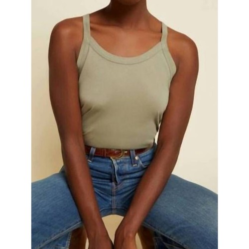 Nation Ltd Rebecca Strappy Tank in Green Safari NWT XS