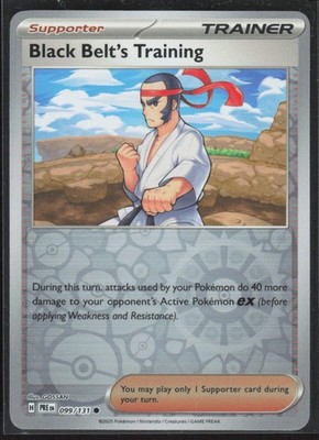 2025 Scarlet & Violet Series - Prismatic Evolutions Black Belt's Training Common