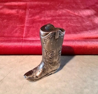 Alte Feuerzeughülle Metall Für Mini BIC Feuerzeug Stiefel Marlboro Vintage (6375