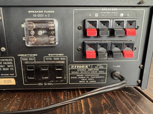 RARE!!! Vintage Studio Standard by Fisher CA- 660 - Works! Read Description - Picture 6 of 7