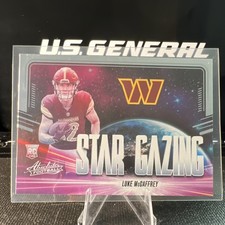Luke McCaffrey Rookie Panini 2024 Absolute Star Gazing Insert #SG-LMY Commanders