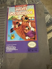 Nintendo Original NES Mickey Mousecapade Disney Game Cartridge 1985 Tested 