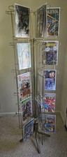 Vtg Gold Comics 6 Side 60 Book Steel Comic Book Spinner Rack Fits Golden-Modern 