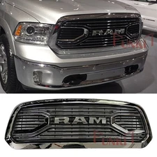 Upgrade Grille For 2013-2018 2014 Dodge RAM 1500 Front Chrome Grill W/Letters