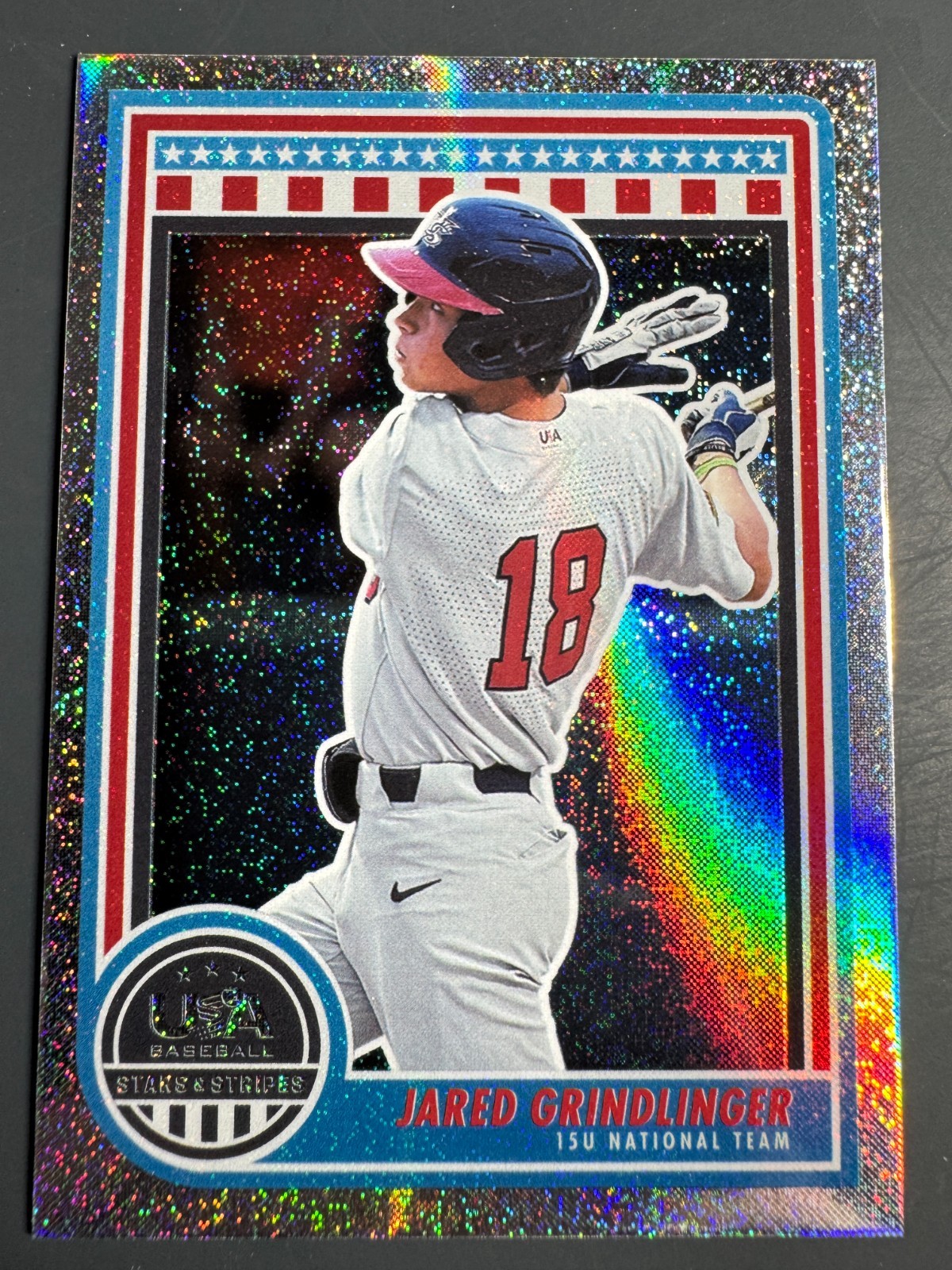 #2 JARED GRINDLINGER 2025 Panini USA Stars & Stripes OPENING DAY