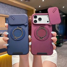 Rugged Magnetic Case with Ring Camera Cover For iPhone 17 Pro Max 16 15 14 13 12