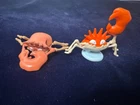 Pokemon Krabby Kingler Lot  One crab missing one claw