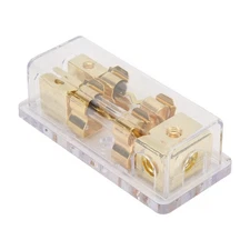Power Distribution Block 60A 1 in 2 Out Audio Splitter Fuse Holder for Car RV