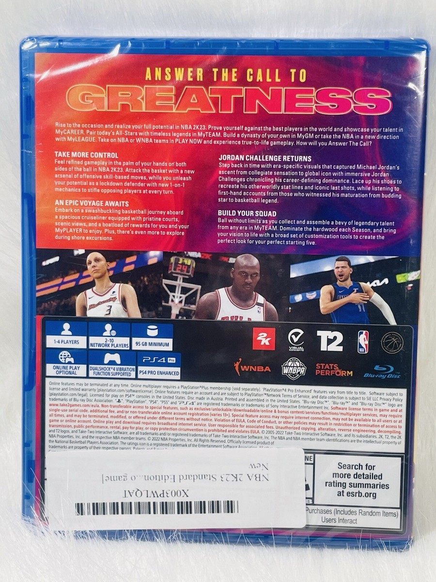 NBA 2K23 PS4　新品未開封　送料無料 Amazon.com: NBA 2K23 - PlayStation 4 : Take 2 Interactive