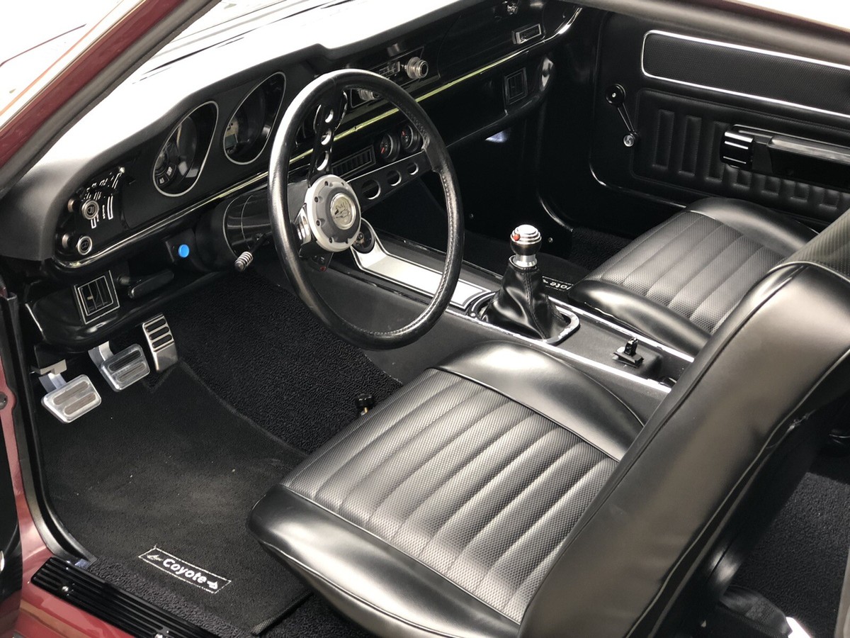 1969-1977 Ford Maverick Set Floor Mats Black Grabber Mercury