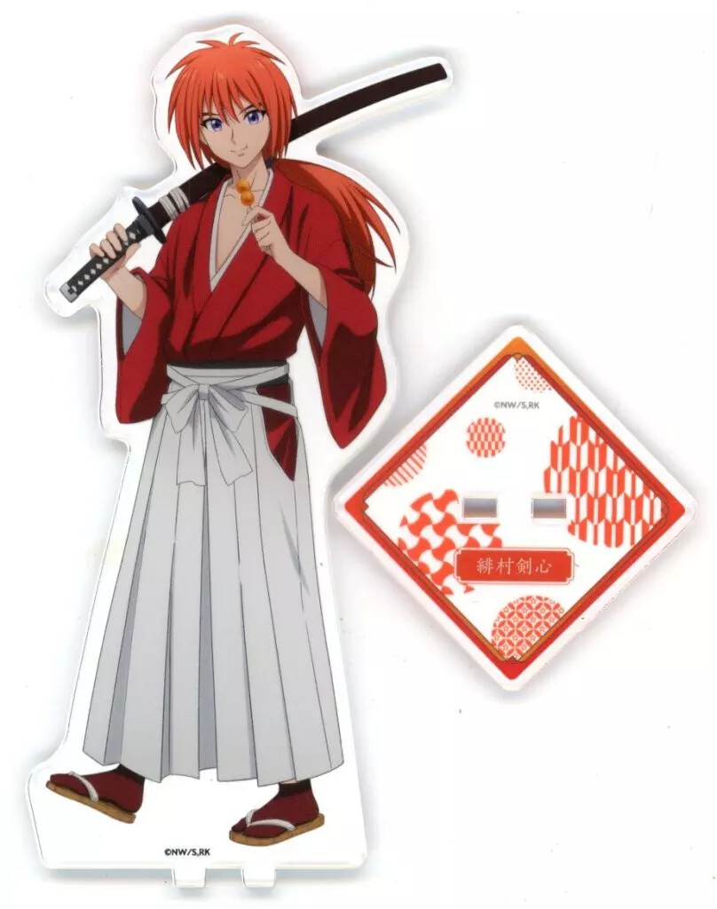Acrylic Stand Panel Kenshin Himura Big Rurouni -Meiji Swordsman Romantic Story-