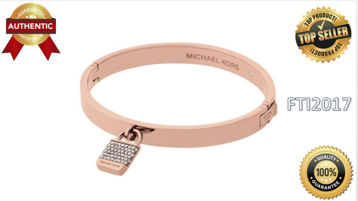 Michael Kors Astor buckle bangle & logo padlock | Michael kors jewelry,  Gold bracelet simple, Michael kors rose gold