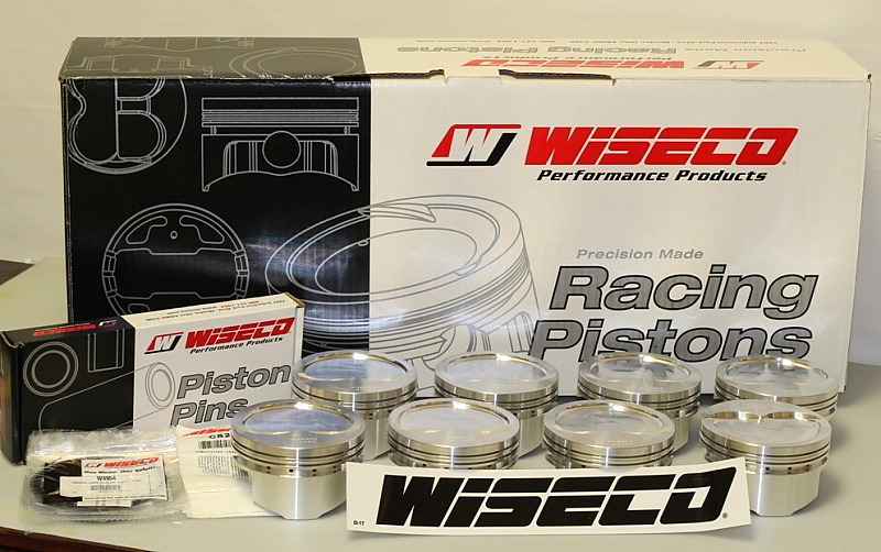 ハーピィコッパ SBC CHEVY 383 WISECO FORGED PISTONS 4.030 -24cc RD DISH 5.7