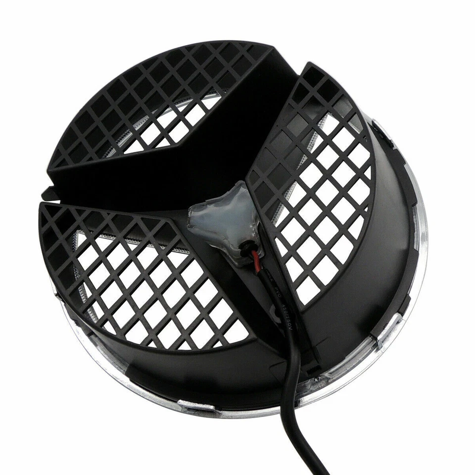 Luz emblema parrilla LED para Mercedes-Benz W204 W245 clase GLK plateada 2007-2013 Foto 3 de 3