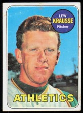 1969 Topps Base Set Lew Krausse Oakland Athletics #23