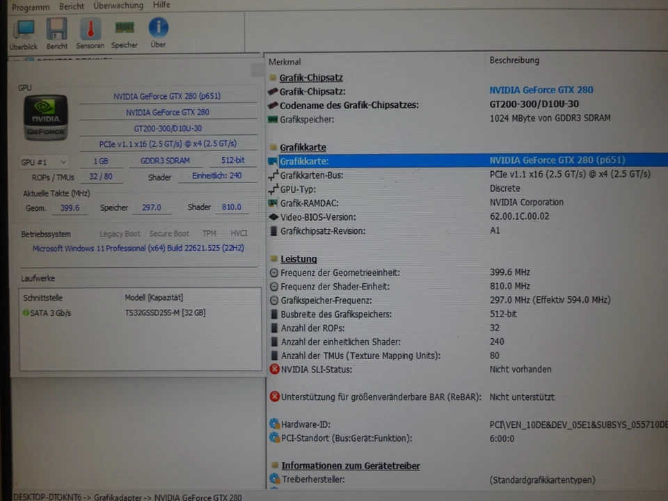 POINT OF VIEW GEFORCE GTX 280 1GB GDDR3 PCI-e x16 2xDVI S-VIDEO #GK11706 - Bild 3 von 3