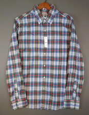 NWT J Crew Secret Wash Tartan Plaid Button Down Shirt Men's Size Medium Cotton