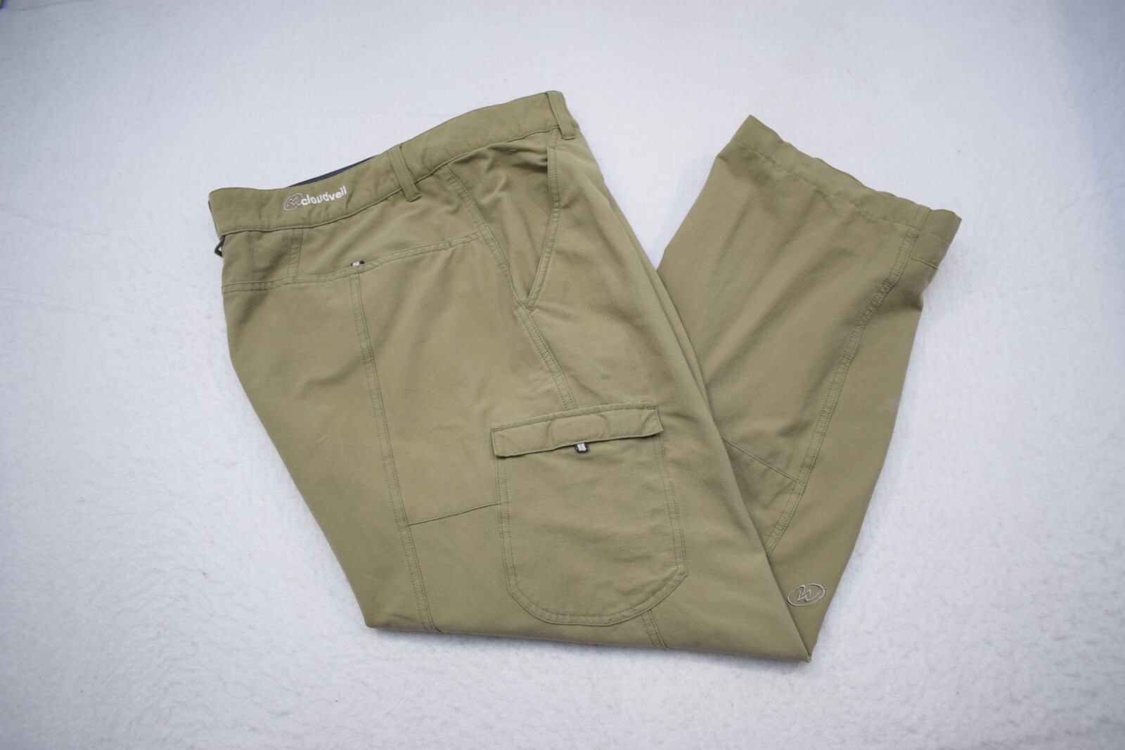 Cloudveil Cargo Hiking Pants Beige Performance Ny… - image 1